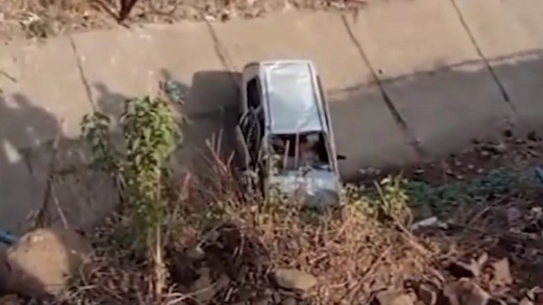Sangli Road Accident: Six Members of Family Killed, One Injured As Car Falls Into Canal in Chinchani Area (Watch Video)
