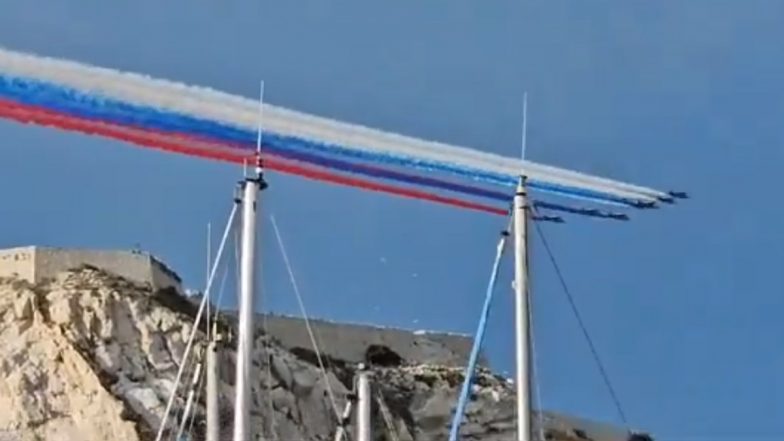 France Military Jets 'Accidently' Paint Marseille Sky With Russia Flag (Watch Videos)