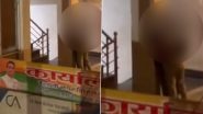 Couple Caught Kissing at Rikesh Sen's Office Building: Viral Video Shows Couple Making Out Above Office of Vaishali Nagar MLA Who Raided Parks and Closed OYO Rooms