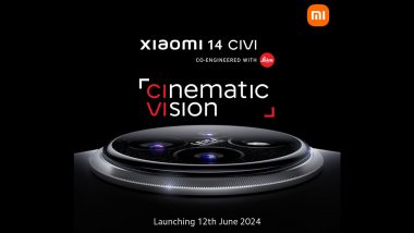 Xiaomi 14 Civi Launch Date in India Confirmed Along With Key Specifications and Features, Smartphone Coming on June 12 With Snapdragon 8s Gen 3; Check More Details