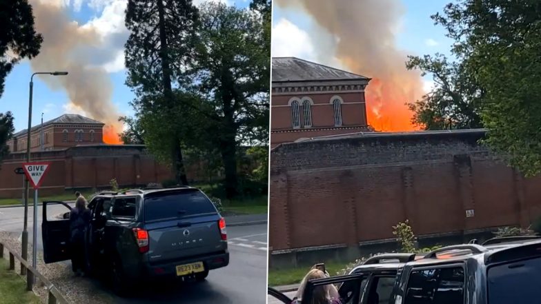 UK Fire Video: Blaze Erupts at Broadmoor Psychiatric Hospital