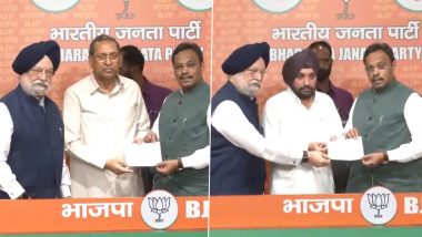 Congress Leaders Join BJP: Former Congress MLAs Naseeb Singh, Neeraj Basoya, Others Join BJP at Party Headquarters in Delhi (Watch Videos)