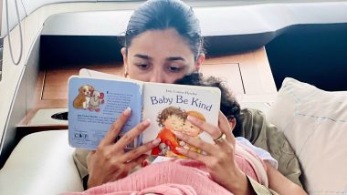 Alia Bhatt Cherishes Blissful Sunday With Daughter Raha, Shares Heartwarming Moment Reading Baby Be Kind to Her Tot (See Pic)