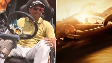 Kalki 2898 AD: Narain Karthikeyan Takes Prabhas' Bujji for a Thrilling Ride, Custom-Made Robotic Vehicle Leaves F1 Driver Awestruck! (Watch Video)