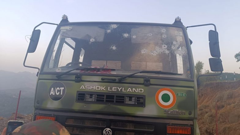 IAF Convoy Attacked in Poonch: One Personnel Succumbs to Injuries, Other Critical After Terror Attack on Indian Air Force Convoy in Jammu and Kashmir