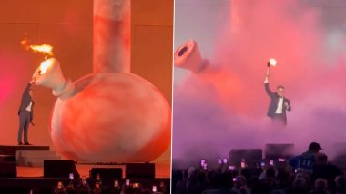 Seth Rogen Lights a Giant Bong Onstage to Kickstart Netflix's Seth Smokes the Bowl Show (Watch Video)