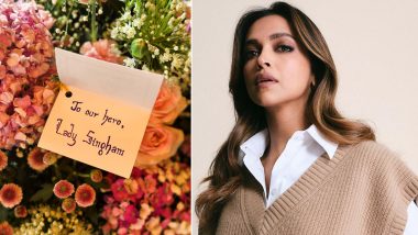 'To Our Hero' Mom-To-Be Deepika Padukone Receives Lady Singham Card and Flower Bouquet From Her Team (See Pic)