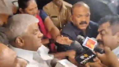HD Revanna Arrested: SIT Takes JDS Leader Into Custody in Connection With Kidnapping Case Amid Sex Scandal Involving His Son Prajwal Revanna (Watch Video)