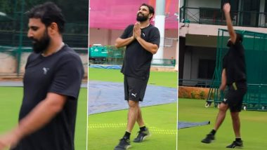 Mohammed Shami Starts Practice as Star Pacer Recovers From Injury Aiming to Reclaim His Place in Team India (Watch Video)