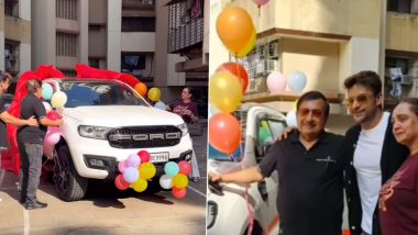 Bigg Boss' Shalin Bhanot Gifts His Dad Swanky New Car; Check Out Glimpse of Four-Wheeler (Watch Video)