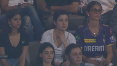 IPL 2024 Final: BFFs Suhana Khan, Ananya Panday and Shanaya Kapoor Look Engrossed In Nail-Biting Match Between KKR and SRH (View Pic)