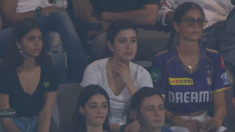 IPL 2024 Final: BFFs Suhana Khan, Ananya Panday and Shanaya Kapoor Look Engrossed In Nail-Biting Match Between KKR and SRH (View Pic)