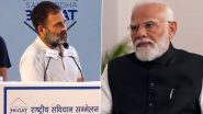 'I am 100% Ready': Congress Leader Rahul Gandhi Open to Debating PM Narendra Modi, Questions Likelihood of Prime Minister's Participation (Watch Video)