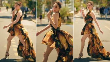 Aditi Rao Hydari Adds Fun Twist to Her Viral Gaja Gamini Walk From Heeramandi at Cannes 2024 (Watch Video)