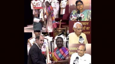 Padma Award 2024 Winners List: KS Rajanna, Chami Murmu, Hormusji N Cama Among Distinguished Achievers Honoured With Padma Shri and Padma Bhushan Awards by President Droupadi Murmu