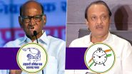 NCP Party Symbol: Between Sharad Pawar and Ajit Pawar's Candidates, Who Is Contesting Under 'Clock' and 'Trumpet' Symbol in Maharashtra Lok Sabha Elections 2024?