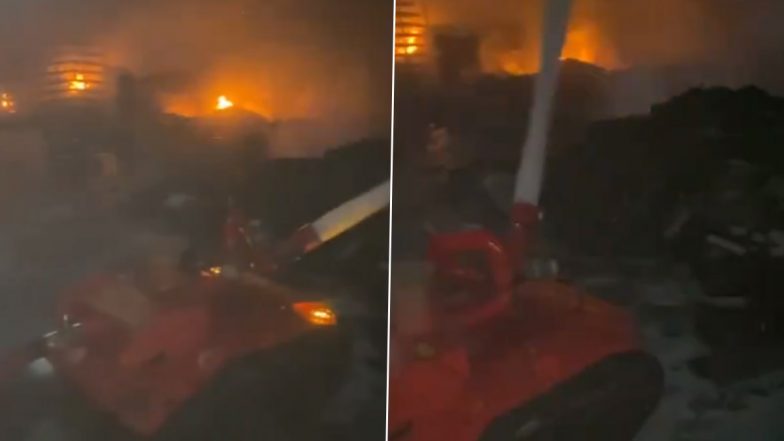 Delhi Fire Video: Robots Help Douse Massive Blaze in Factory in Mundka