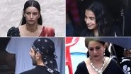 Bhool Bhulaiyaa 3: &lsquo;Manjulika&rsquo; Vidya Balan and Madhuri Dixit Twin in Black Sarees in BTS Clicks From Kartik Aaryan&rsquo;s Horror Film (See Pics)