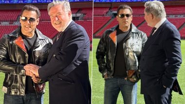 Salman Khan Visits Wembley Stadium, Receives Warm Welcome From UK MP Barry Gardiner in London (See Pics)