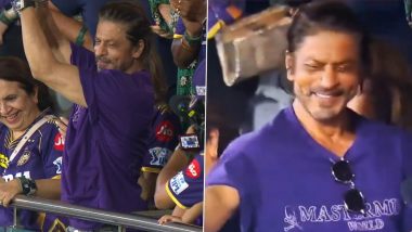 King Khan's KKR Wins IPL 2024! Netizens Celebrate Victory By Sharing Pics and Videos of Shah Rukh Khan From Chennai Stadium