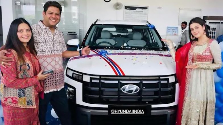 Isha Malviya Surprises Dad With Swanky New Car on His Birthday; Check Out Viral Photo and Video!