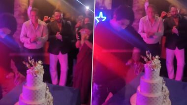 Stardom: Aryan Khan Cuts a Huge Cake As He Wraps Filming for His Directorial Debut Series; Video Goes Viral – WATCH