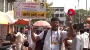 Jalgaon Lok Sabha Election 2024: Independent MP Candidate Bunty Sharma Takes to Streets Solo on Bike for Victory Bid in Maharashtra (Watch Videos)