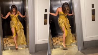 Priyanka Chopra Almost FALLS As Her Heels Get Stuck in an Elevator, Video From Actress’ Latest Photoshoot Goes Viral – WATCH