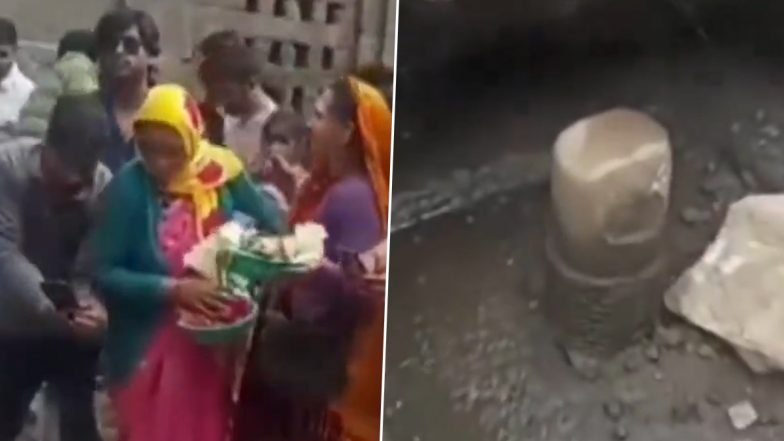 Shivling Unearthed During Excavation at Jageshwar Dham in Uttarakhand’s Almora (Watch Video)