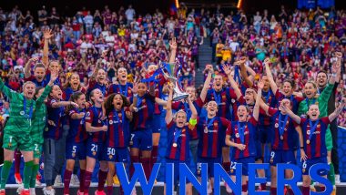 Barcelona Femeni Wins UEFA Champions League 2023-24, Aitana Bonmatí and Alexia Putellas Score As Blaugranes Lift Their Third Title With 2-0 Victory Over Lyon in Summit Clash