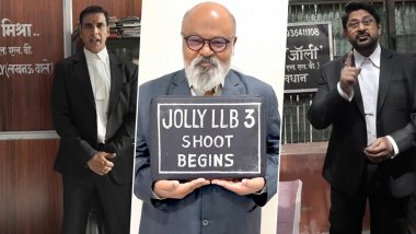 Jolly LLB 3: Akshay Kumar, Arshad Warsi, Saurabh Shukla Kickstart Shooting of the Courtroom Drama (Watch Video)