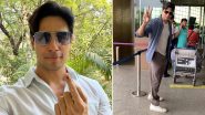 Sidharth Malhotra Casts His Vote For Lok Sabha Elections in Delhi, Flaunts His Inked Finger (View Pic)