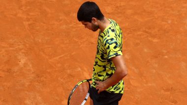 Tennis Star Carlos Alcaraz Confirms Withdrawal From Italian Open 2024 Due to Arm Injury (See Post)