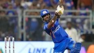 IPL 2024: Suryakumar Yadav&rsquo;s Explosive Century Powers Mumbai Indians to Fourth Win of Season, Beat Sunrisers Hyderabad by Seven Wickets