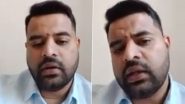 Prajwal Revanna Sex Scandal: Suspended JDS Leader Releases Video Message Amid Sexual Abuse Allegations, Says Will Appear Before SIT on May 31