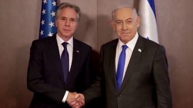 US Secretary of State Antony Blinken Holds Talk With Israeli Prime Minister Benjamin Netanyahu in Jerusalem, Calls for Gaza Aid and Hamas Hostage Solution
