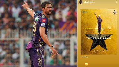 Alyssa Healy Posts Instagram Story Lauding Mitchell Starc's Performance For KKR in IPL 2024 Final, Uses 'Silence' Emoji (See Pic)