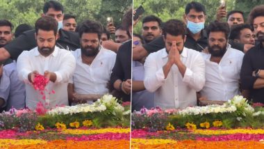 Jr NTR and Brother Kalyan Ram Pay Tribute to Their Grandfather NTR on His 101 Birth Anniversary (Watch Video)