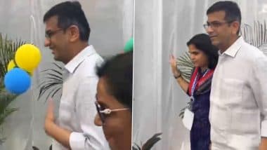 Delhi Lok Sabha Election 2024 Phase 6: CJI DY Chandrachud Votes in National Capital, Urges People To Fulfill Civic Duty (Watch Videos)