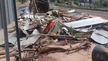 Goa Road Accident: Four Dead, Four Injured As Bus Rams Into Roadside Hutments at Verna Industrial Estate; Deceased and Injured Natives of Bihar, Say Police (See Pics)