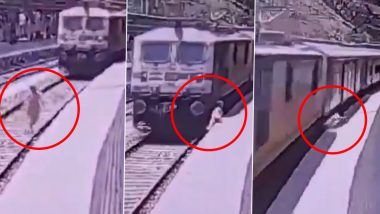 Live Suicide Attempt Caught on Camera in Agra: Woman Jumps on Railway Tracks After Fight With Boyfriend, Gets Run Over by Train (Disturbing Video)