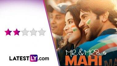 Mr and Mrs Mahi Movie Review: Rajkummar Rao and Janhvi Kapoor Try to Evoke 'Abhimaan' Vibes in This Predictable Sports Drama (LatestLY Exclusive)