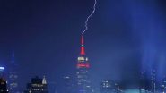 ‘This One Hurt’: Manhattan’s Iconic Skyscraper Struck Multiple Times by Lightning, Empire State Building Shares Dramatic Visuals
