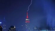 &lsquo;This One Hurt&rsquo;: Manhattan&rsquo;s Iconic Skyscraper Struck Multiple Times by Lightning, Empire State Building Shares Dramatic Visuals
