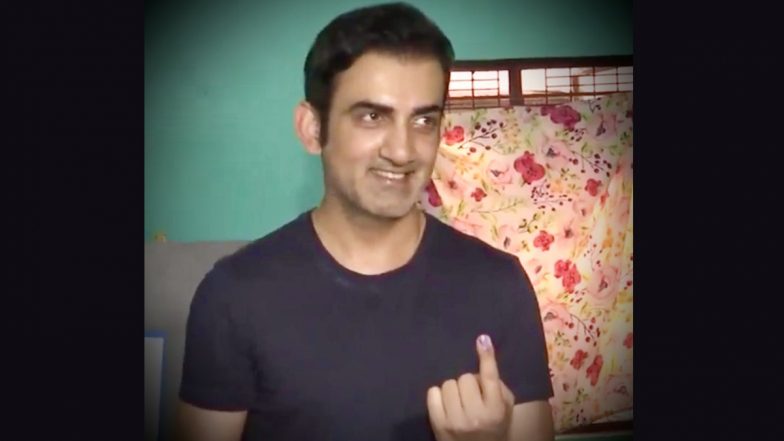 KKR Mentor Gautam Gambhir Casts Vote in Sixth Phase of Lok Sabha Elections 2024, Encourages People to Exercise Their Right to Vote (See Post)