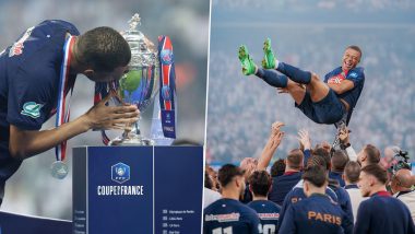 Kylian Mbappe Reacts to PSG’s French Cup 2023-24 Win, Bids Farewell with Emotional Post (See Post)