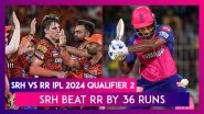 SRH vs RR IPL 2024 Qualifier 2 Stat Highlights: Shahbaz Ahmed, Heinrich Klaasen Shine As Sunrisers Hyderabad Enter Third IPL Final