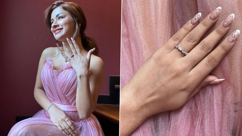 Avneet Kaur’s Post Sparks Engagement Speculation; Actress Flaunts Diamond Ring With Cryptic Caption (See Pics)