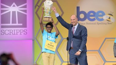 Bruhat Soma Wins 2024 Scripps National Spelling Bee; Indian American Claims US National Spelling Bee Champion Title and USD 50,000 Prize Money (Watch Video)