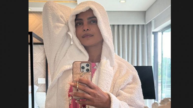 Priyanka Chopra’s Refreshing Morning Selfie in Pink Night Suit Radiates Effortless Charm! (See Pic)